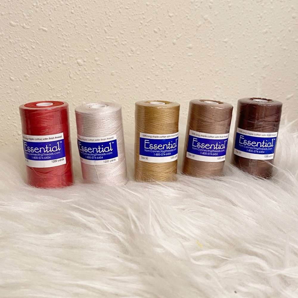 Essential 100% Cotton Satin Finish Thread